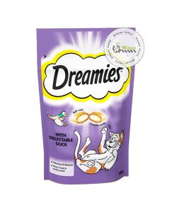 غذای تشویقی گربه Dreamies با طعم اردک(60گرم)