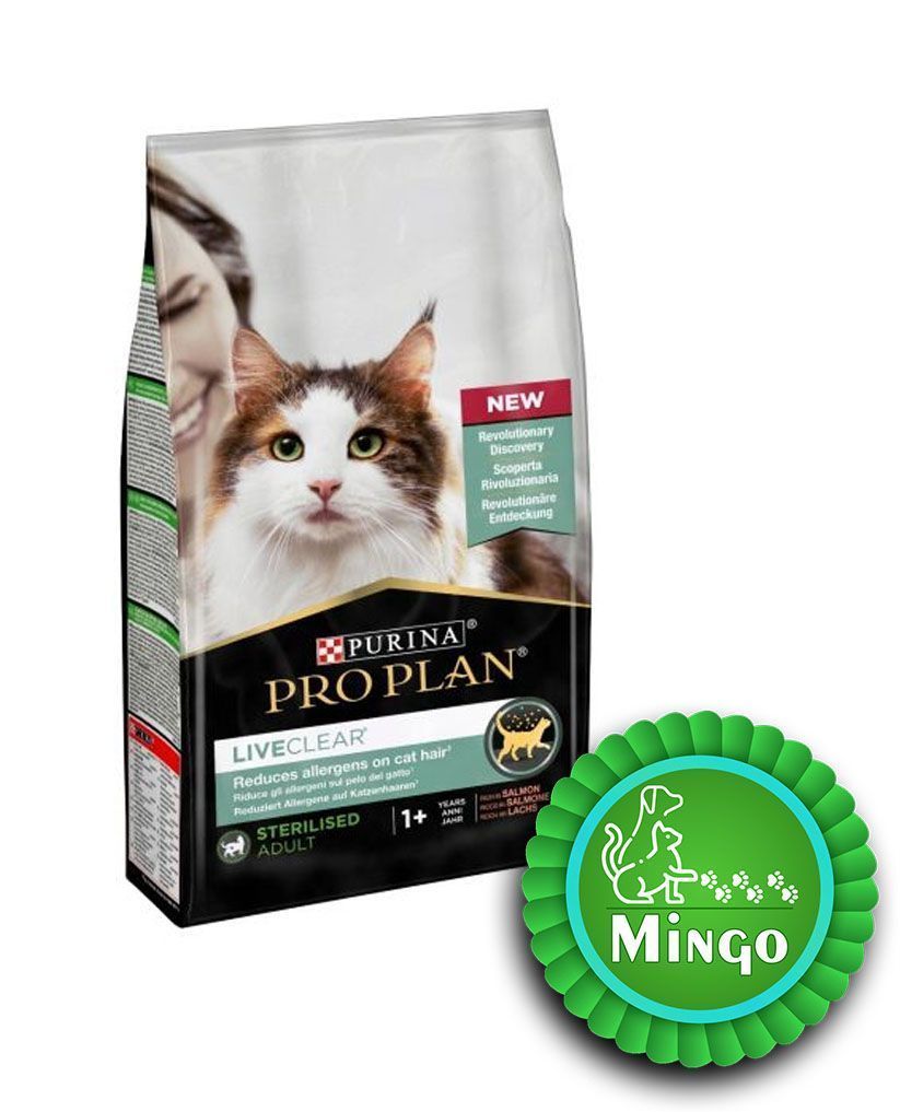 غذای خشک استریل گربه بالغ با سالمون - لایو کلیر(1.4 کیلوگرم) | Proplan Liveclear Sterilised Adult Cat Salamon