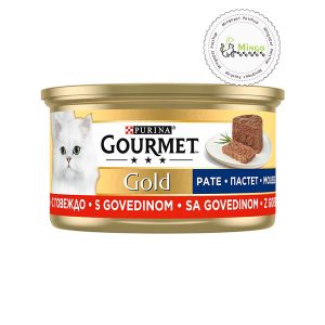 کنسرو گربه گورمت با طعم گوشت گاو مدل پته