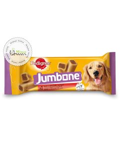 غذای تشویقی پدیگری گوشتی جامبون سایز متوسط 180 گرمی | Jumbone Medium 180 g
