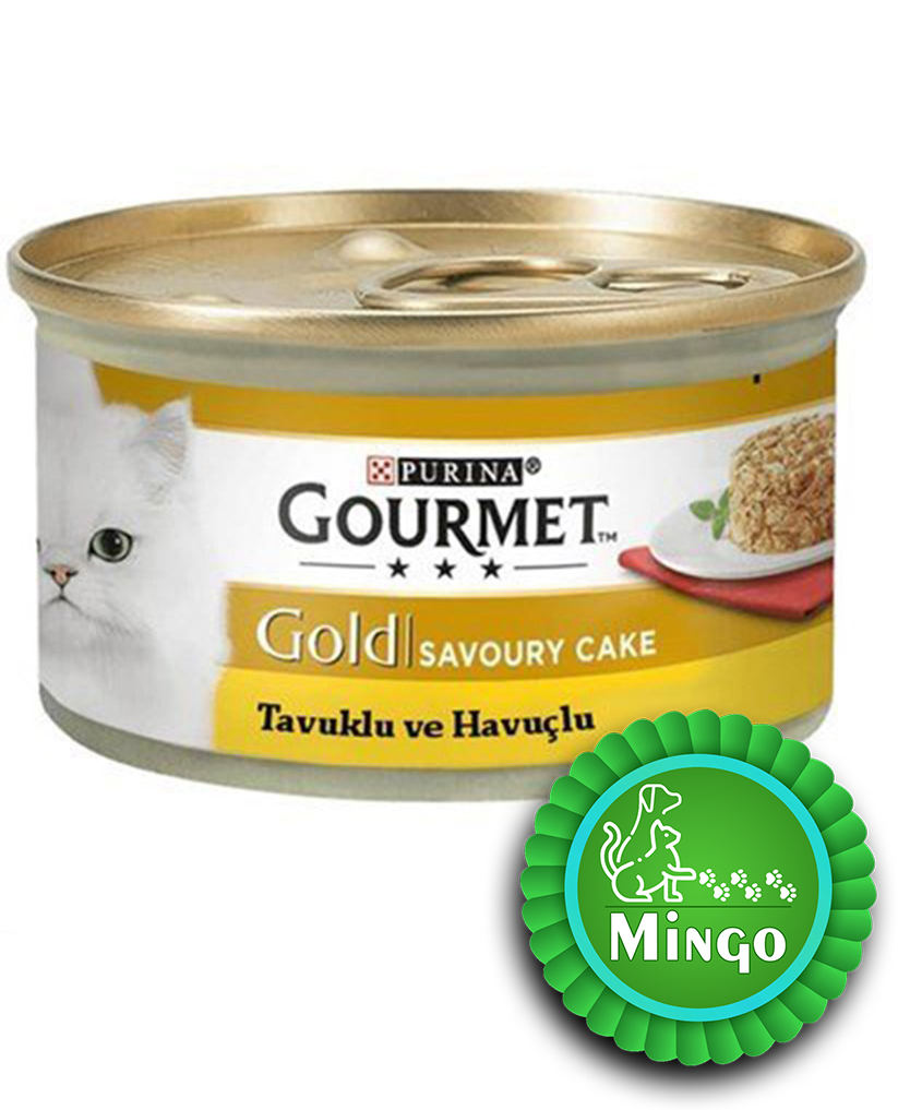 گورمت کیک گوشت مرغ و هویج 85 گرم | Purina Gourmet Gold Cake - Chicken & Carrot 0.85 gr