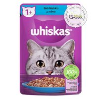 پوچ مخصوص گربه بالغ، ماهی تن در ژله، 85 گرمی، ویسکاس