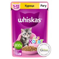 پوچ ویسکاس مرغ در سس گراوی مخصوص بچه گربه 2-12 (85 گرمی)