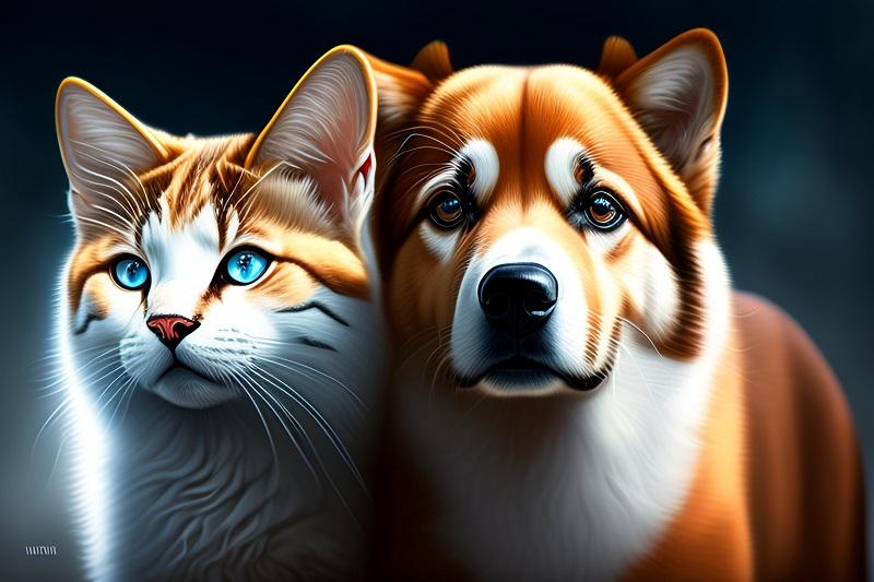 فرق غذای خشک سگ و گربه