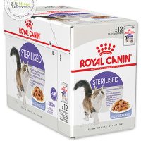 پوچ گربه عقیم (ژل) رویال کنین(بسته 12عددی)