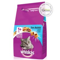 زیر ۲ کیلوگرم غذای خشک ویسکاس تن ماهی به اضافه یکسال 1+ (300 گرم) | Whiskas Adult Tuna+1
