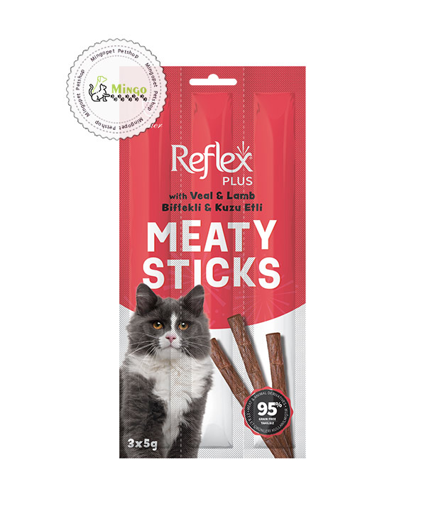 تشویقی مدادی گربه رفلکس با طعم گوشت گوساله و بره