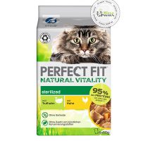 پوچ پرفکت فیت گربه عقیم شده با طعم مرغ