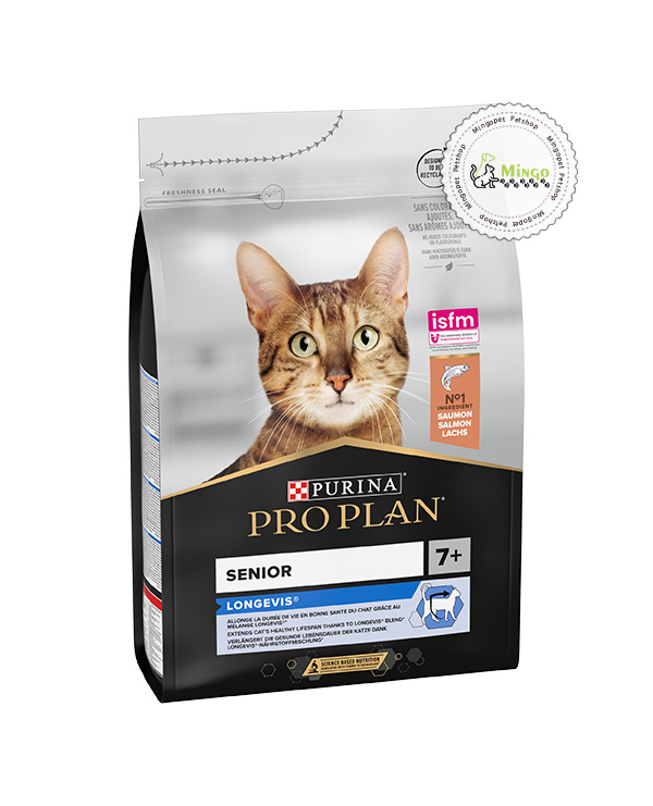 غذای خشک گربه پورینا پروپلن مخصوص گربههای بالای ۷ سال – با طعم ماهی سالمون (۳ کیلوگرم)