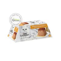 غذای کاسه ای گربه با بافت موس گورمت با طعم مرغ