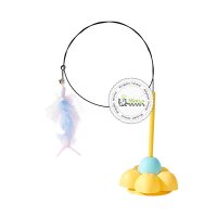 اسباب بازی چسبونکی گربه با مدل گل‌پردار