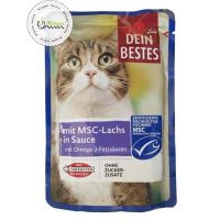 پوچ گربه دین بستس با طعم قزل آلا و ماهی سالمون.