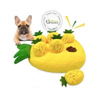 اسباب‌بازی مخملی سگ و گربه طرح آناناس