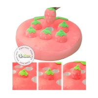 اسباب‌بازی مخملی سگ و گربه طرح توت‌فرنگی