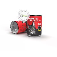 کنسرو پته گربه نوول لوکس با طعم گوشت گاو(400 گرم)