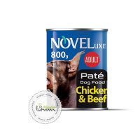 کنسرو سگ پته نوول لوکس با طعم مرغ و گوشت