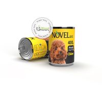 کنسرو سگ پته نوول لوکس با طعم گوساله (400 گرم)