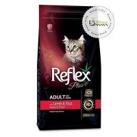 غذای خشک گربه رفلکس پلاس طعم بره و برنج (1.5 کیلوگرم)