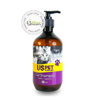 شامپو گربه یو اس پت حاوی روغن جوجوبا با رایحه وانیل
