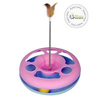 اسباب‌بازی گربه مشا مدل توپ و فنر پردار