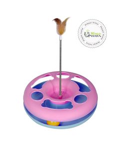 اسباب‌بازی گربه مشا مدل توپ و فنر پردار