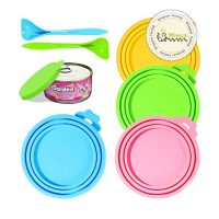 درپوش کنسرو غذای گربه و سگ به همراه قاشق