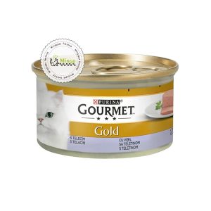 گورمت پته گربه طعم گوشت گوساله | Gourmet Gold Pate With calf