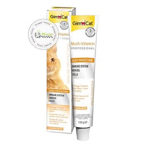خمیر مولتی ویتامین گربه جیم کت  GimCat Paste Multi Vitamin (100 گرمی)