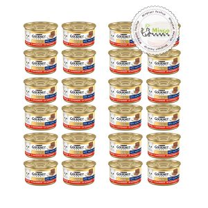 گورمت پته گوشت گاو 85 گرم(بسته 24 عددی) | Purina Gourmet Gold Pate - Beef