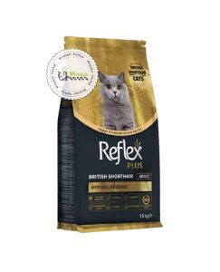 غذای خشک گربه بریتیش رفلکس پلاس Reflex Plus British Shorthair وزن 1.5 کیلوگرم