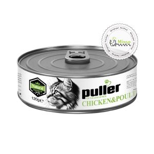 کنسرو نچرال گربه پولر با طعم مرغ و گوشت پرندگان (۱۲۰ گرم)